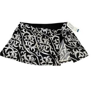 Silhouette Solution Black & White Print Swimwear Bottom Women's Size 18 NWT
